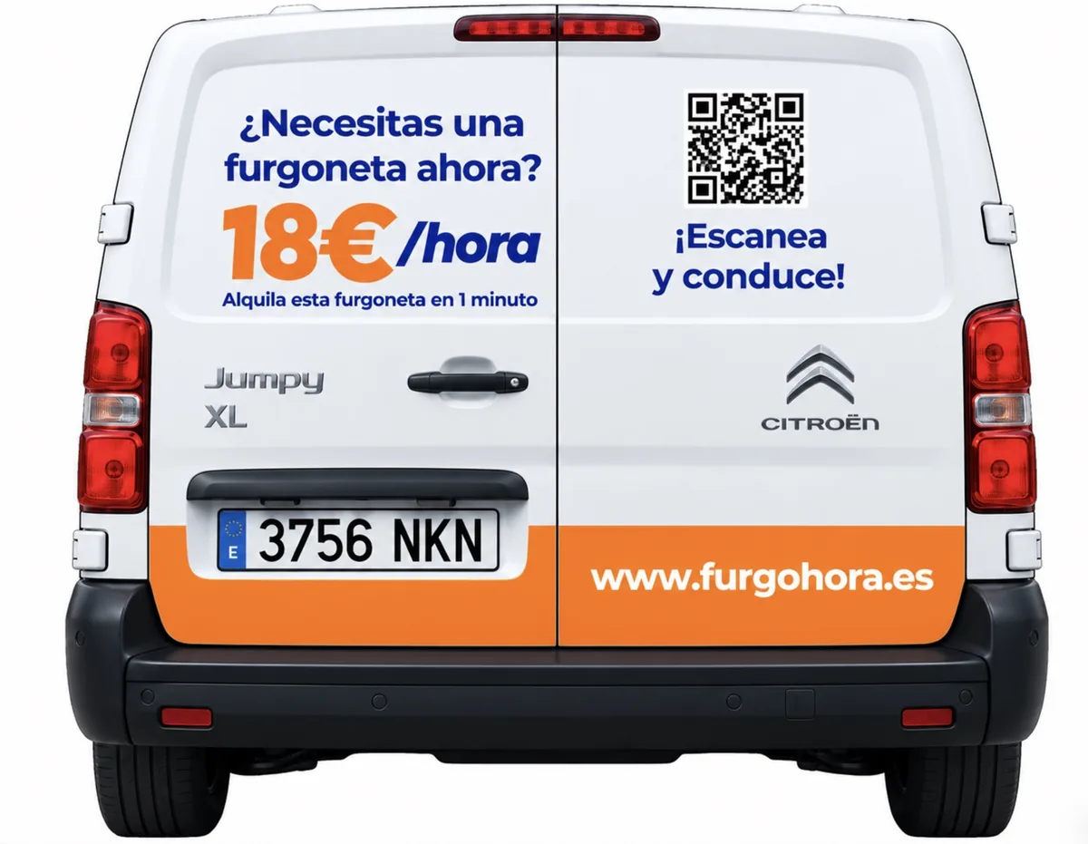Citroën Jumpy XL FurgoHora, vista trasera